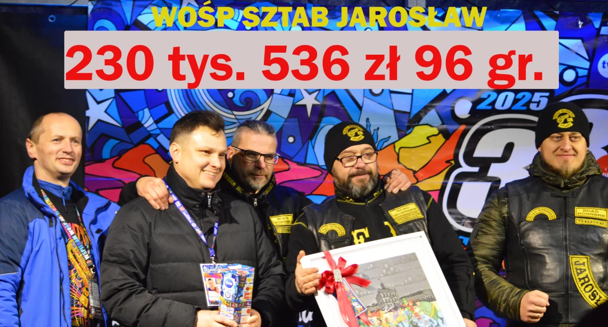 Ponad 230 tys. zł zebrał sztab Wielkiej Orkiestry Świątecznej Pomocy w Jarosławiu 