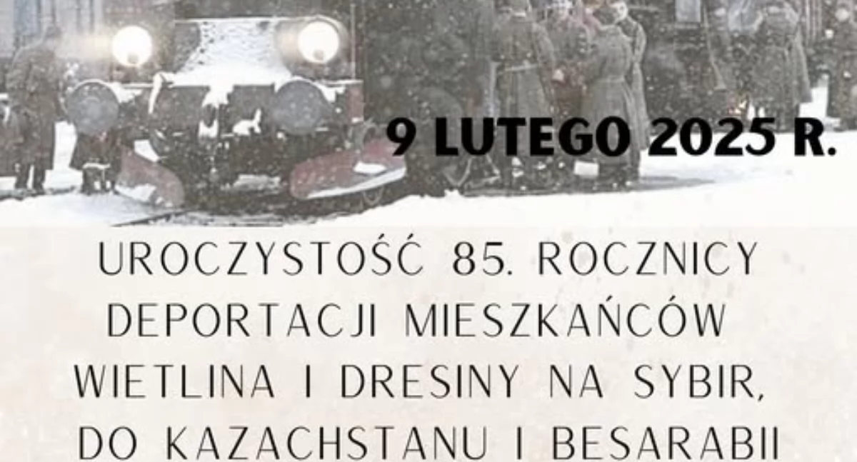 Uroczystość 85. rocznicy deportacji mieszkańców Wietlina i Dresiny na Sybir, do Kazachstanu i Besarabii w Wietlinie
