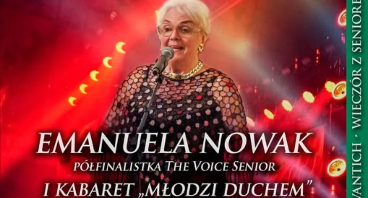 Emanuela Nowak, półfinalistka The Voice Senior i Kabaret Młodzi Duchem w Jarosławiu