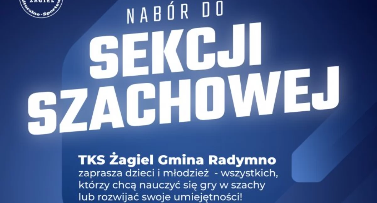 Trwa nabór do sekcji szachowej TKS Żagiel Gmina Radymno