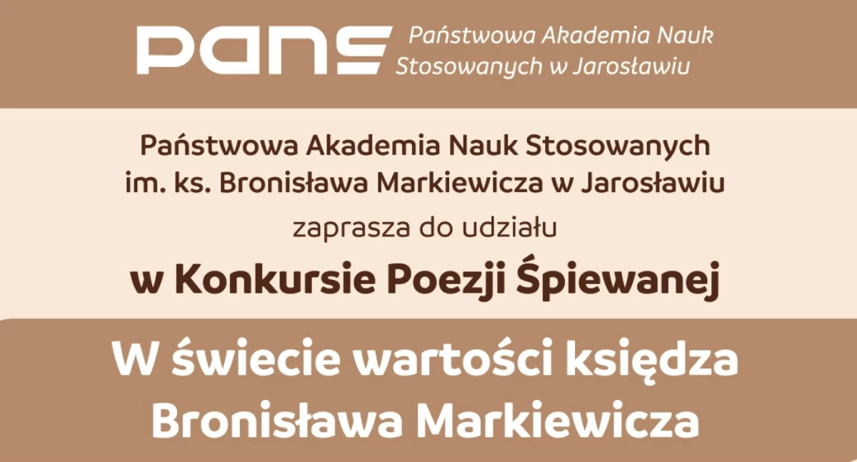 Konkurs Poezji Śpiewanej w  Państwowej Akademii Nauk Stosowanych w Jarosławiu