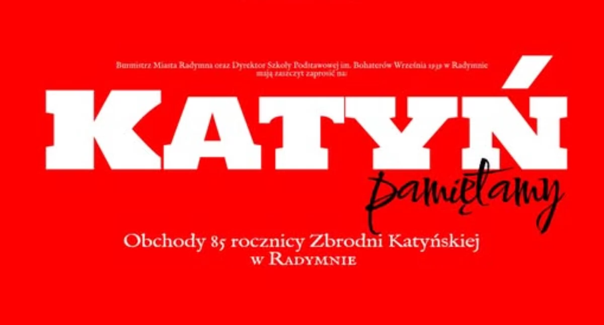 Obchody 85. rocznicy Zbrodni Katyńskiej w Radymnie