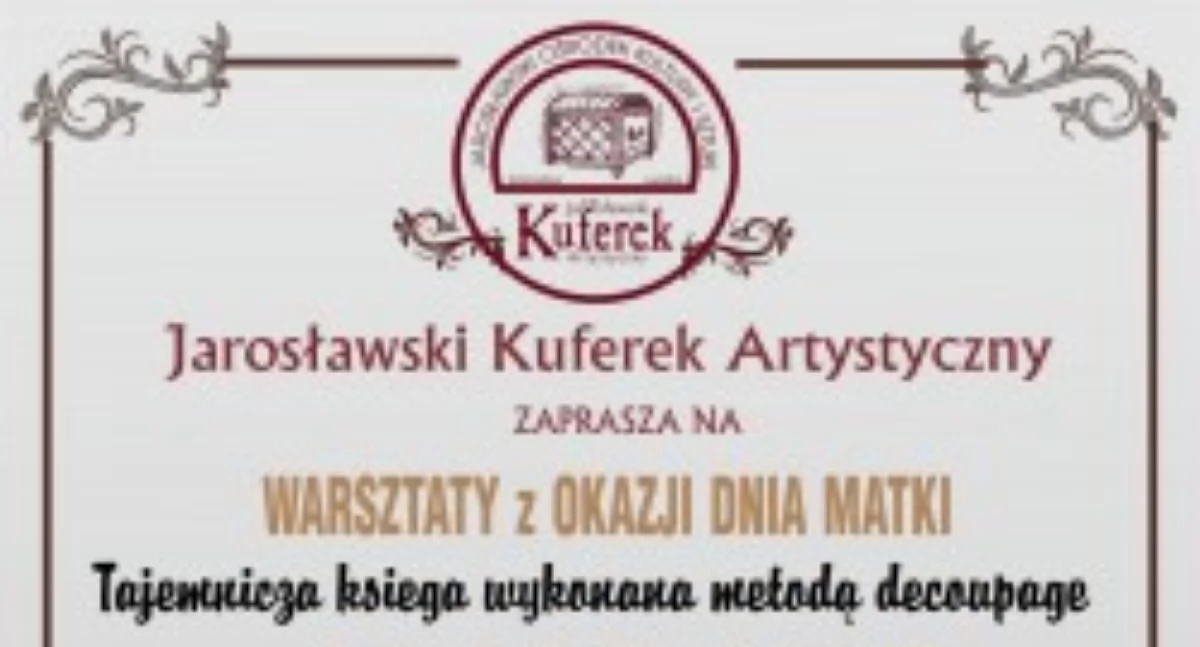 Warsztaty z okazji Dnia Mamy w Księgarni Kuferek w Jarosławiu 