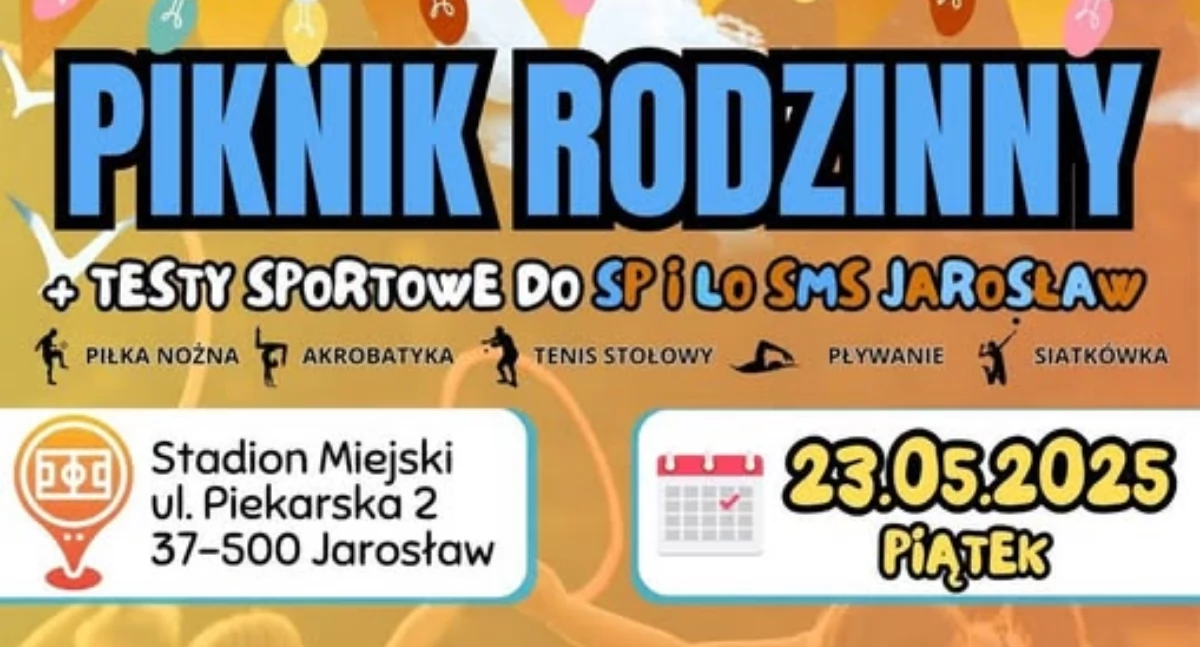 Piknik rodzinny oraz testy sportowe do SMS Jarosław
