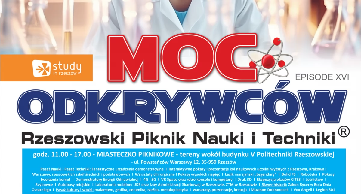 MOC ODKRYWCÓW - Rzeszowski Piknik Nauki i Techniki 