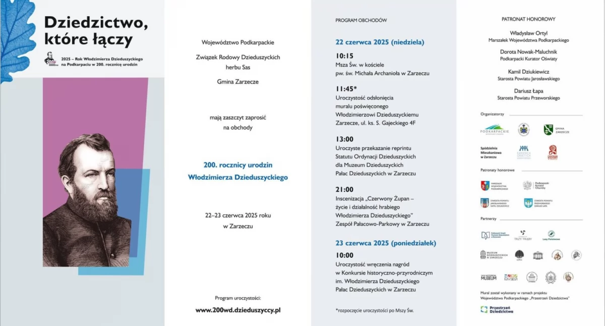 Uroczyste obchody 200. rocznicy urodzin Włodzimierza Dzieduszyckiego w Zarzeczu 