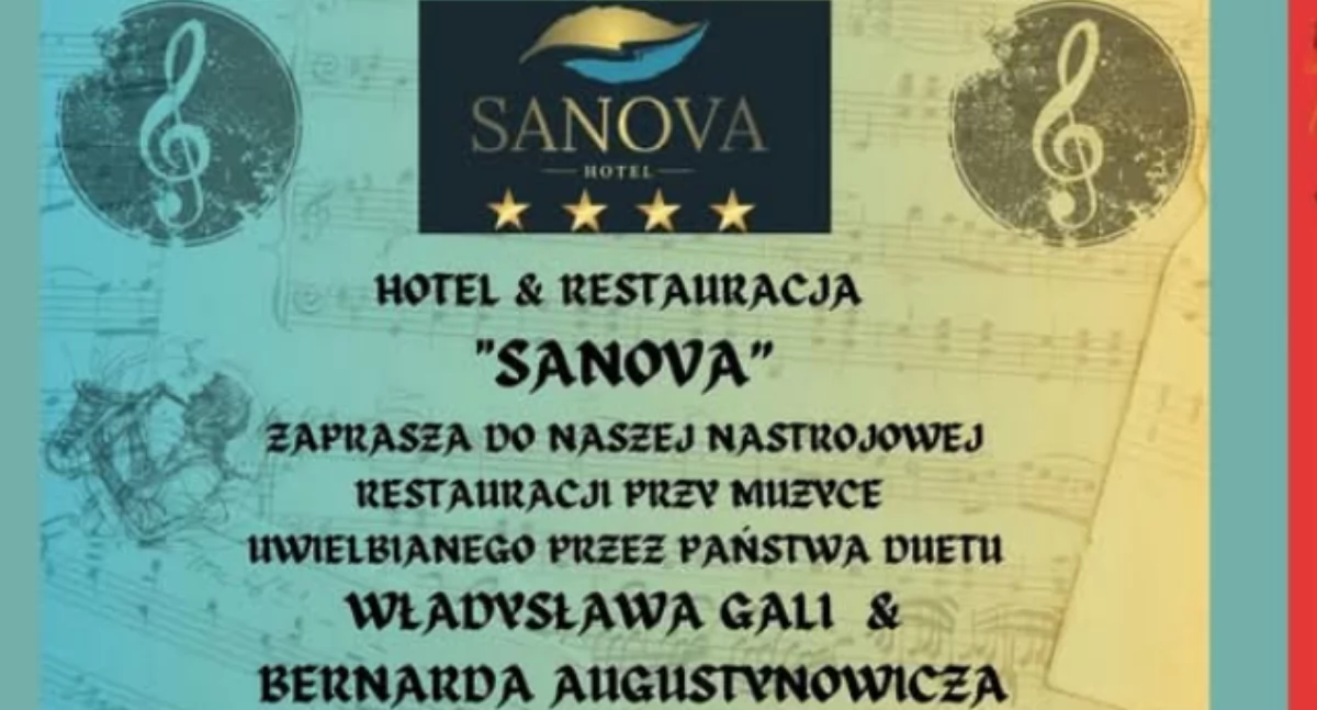 Koncert Władysława Gali i Bernarda Augustynowicza w Hotel & Restauracja Sanova w Jarosławiu