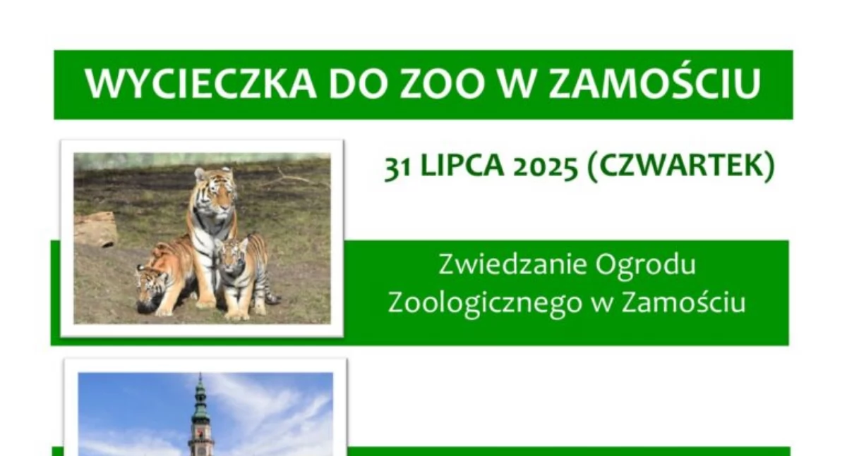 Wycieczka do ZOO w Zamościu i na Roztocze z Parafią NMP Królową Polski w Jarosławiu 