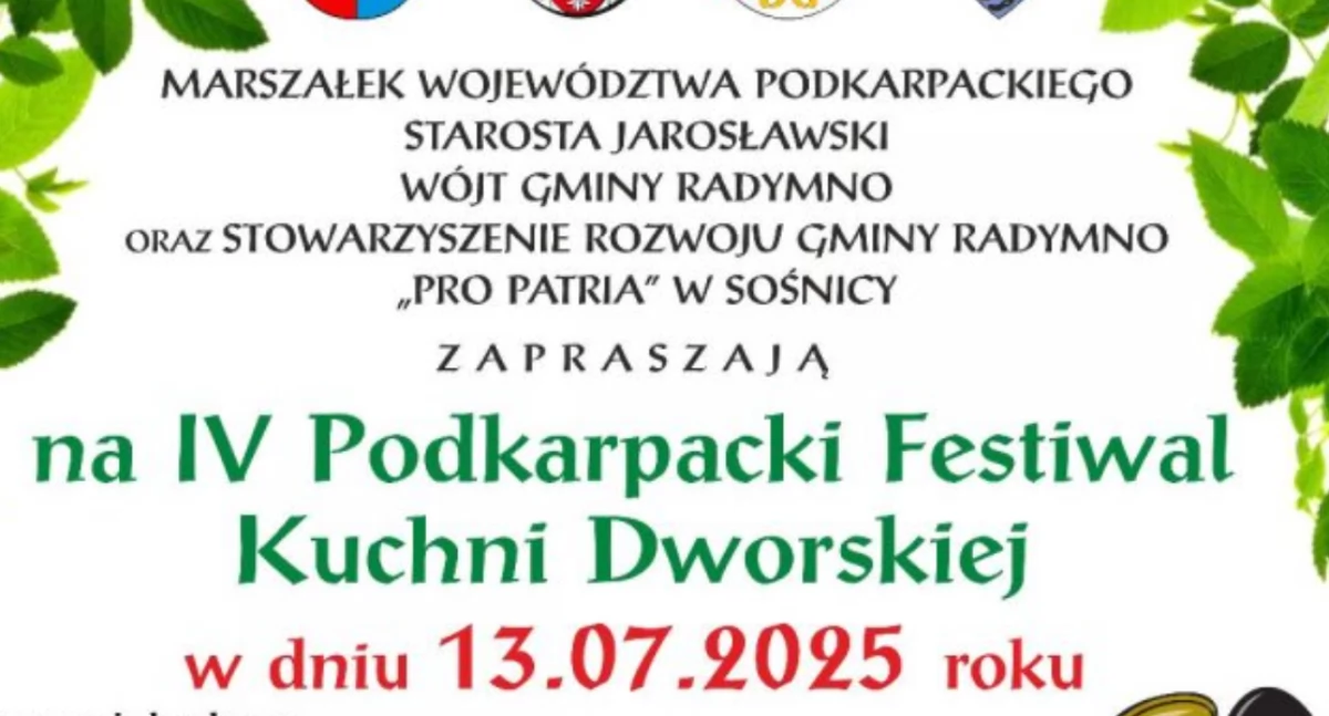 IV Podkarpacki Festiwal Kuchni Dworskiej w Sośnicy 