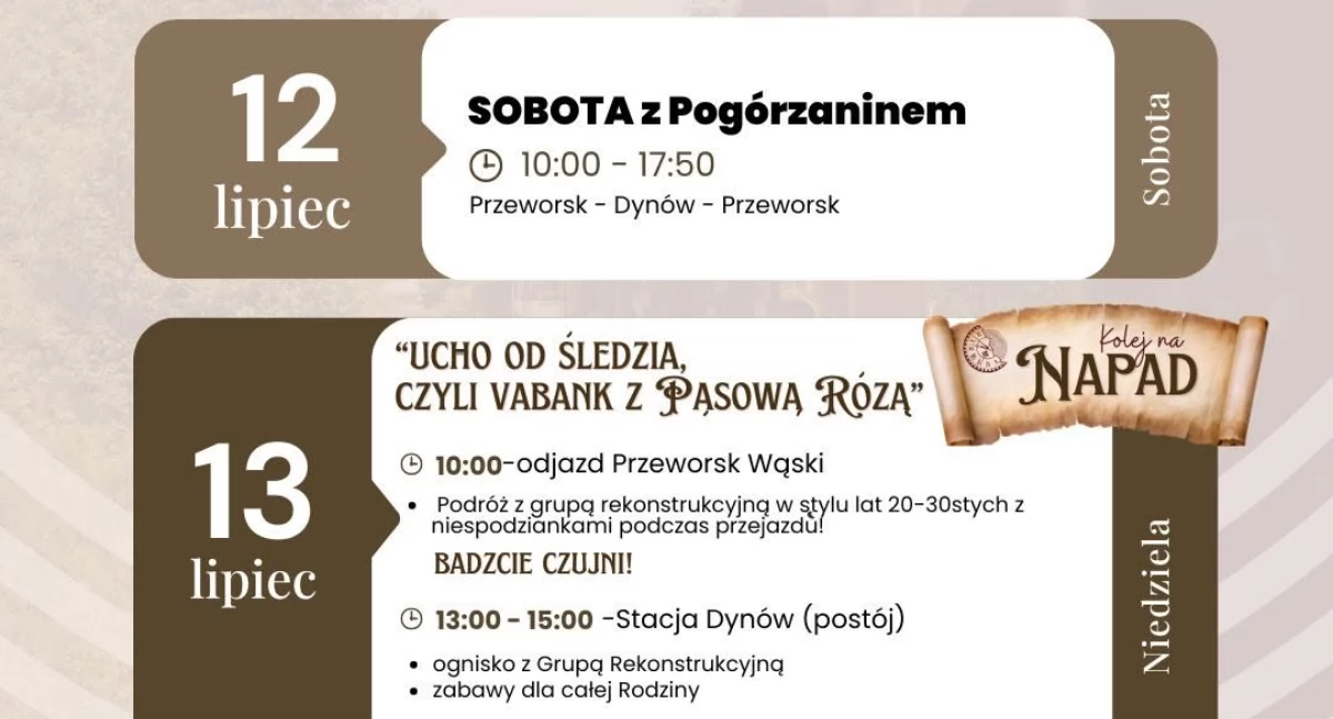 Weekend z Przeworską Kolejką Wąskotorową 