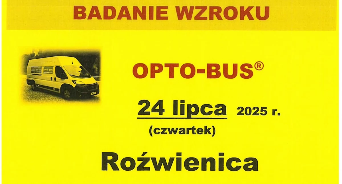 Bezpłatne badanie wzroku w Roźwienicy