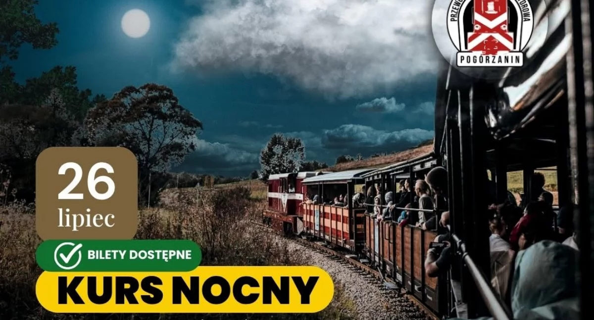 Nocny Kurs Przeworskiej Wąskotorówki na Dni Jawornika Polskiego 