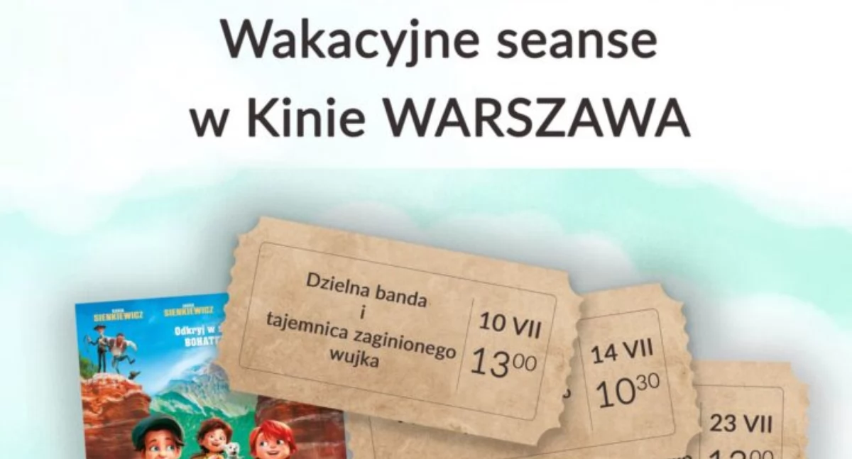 Filmowe poranki dla najmłodszych w ramach cyklu „Wakacje w Kinie” w Przeworsku