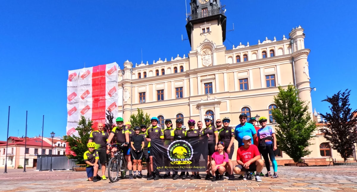 Finał lokalnej rywalizacji Rowerowa Stolica Polski na Rynku w Jarosławiu 
