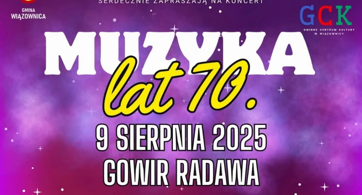 Koncert Muzyka lata 70. i 80. w Radawie 