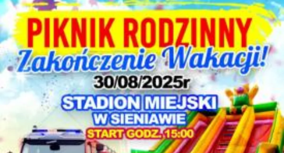 Piknik rodzinny na zakończenie wakacji w Sieniawie 