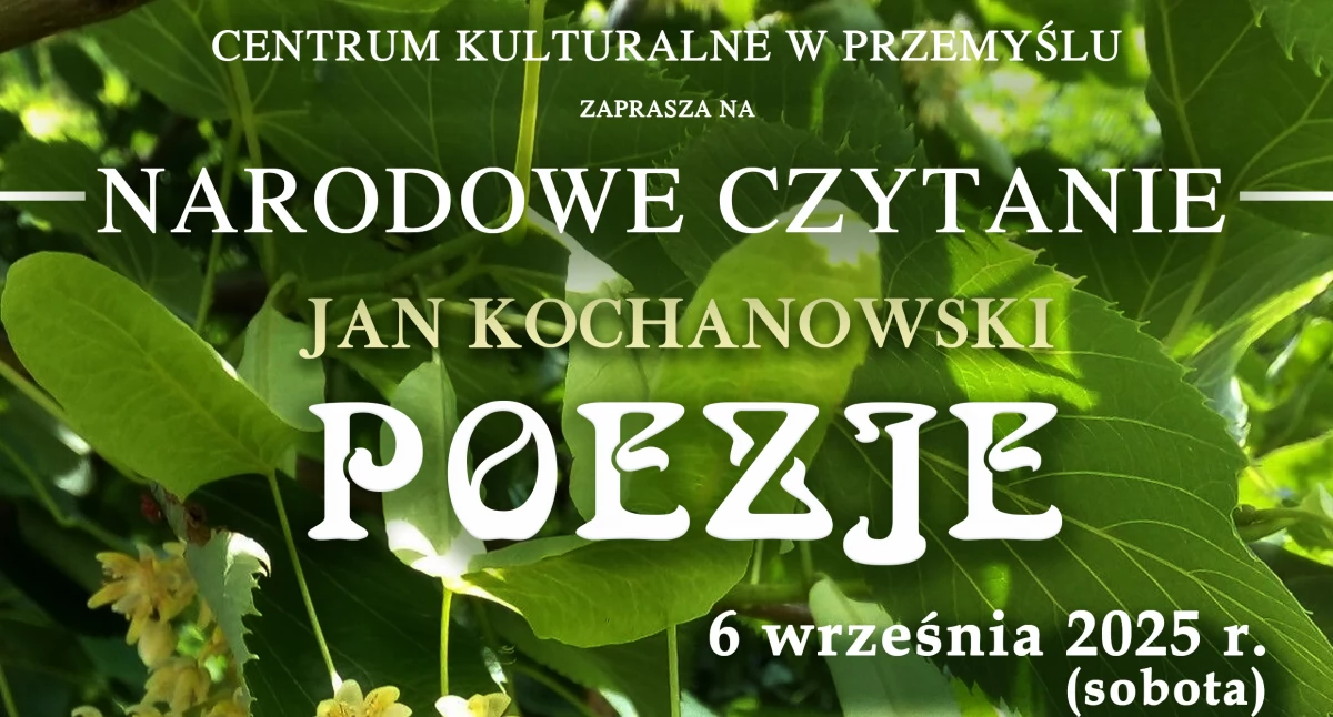 Narodowe Czytanie 2025 – fraszki i pieśni Jana Kochanowskiego w Przemyślu 