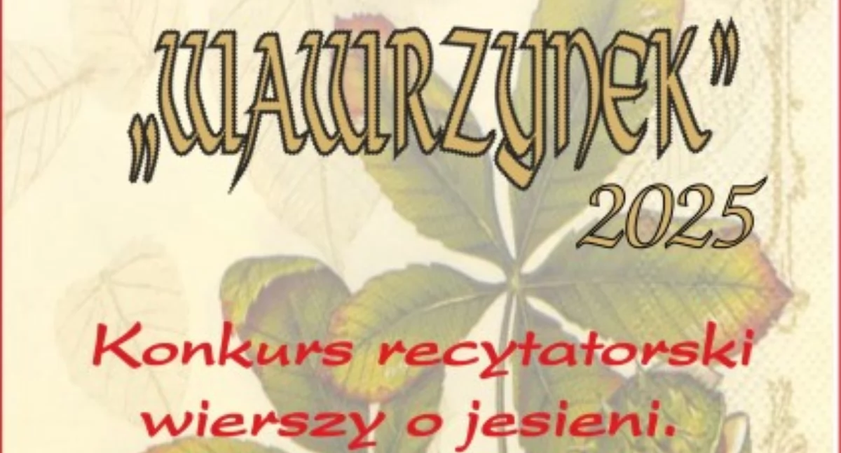 Konkurs recytatorski wierszy o jesieni „Wawrzynek” 2025 