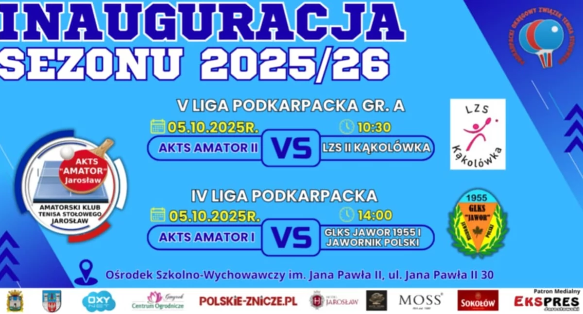 Tenisiści stołowi AKTS Amator zainaugurują sezon 2025/2026