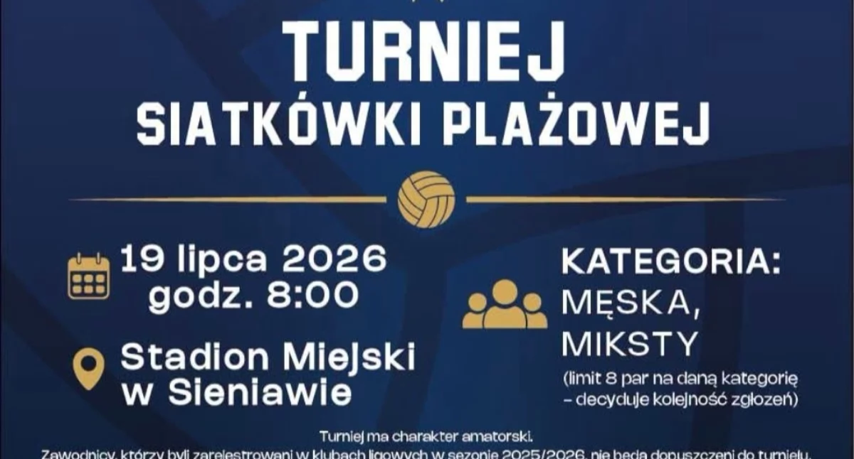 Turniej Siatkówki Plażowej w Sieniawie 