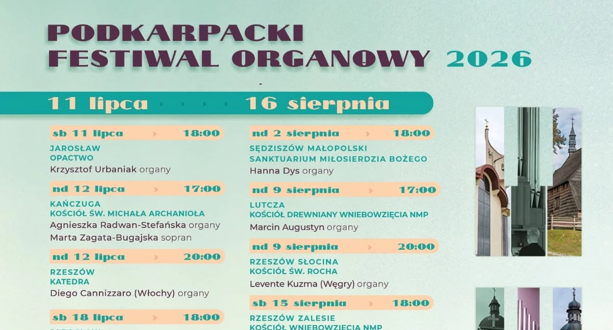 Podkarpacki Festiwal Organowy 2026 