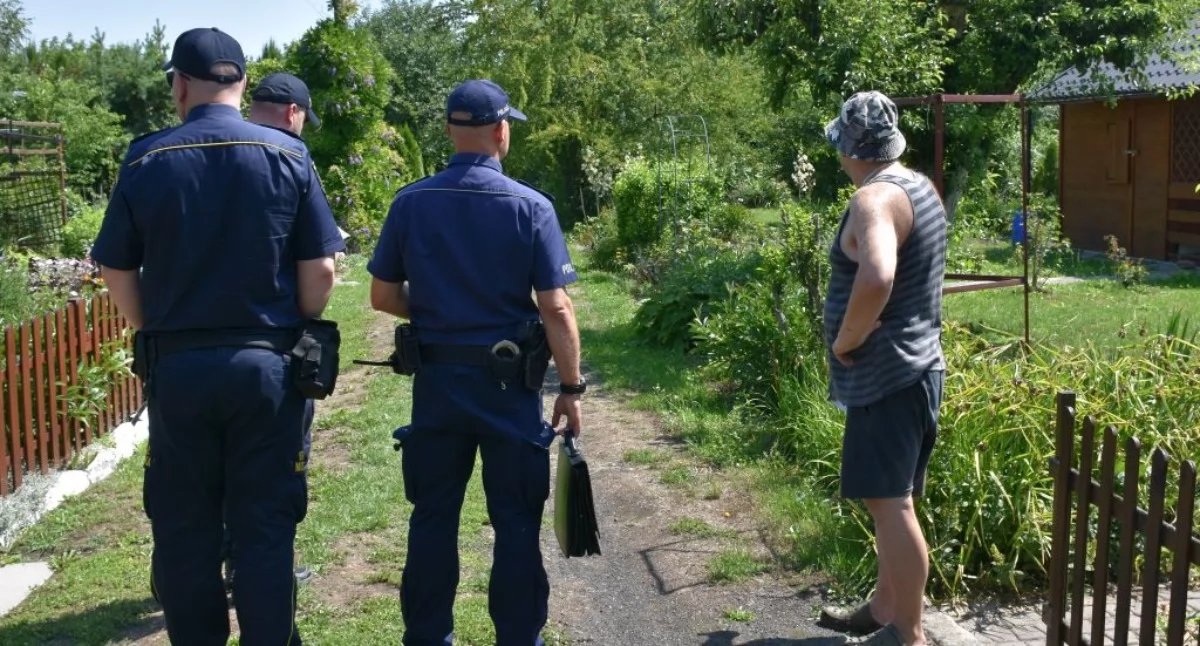 Bezpieczeństwo na ogródkach działkowych w Jarosławiu. Wspólne patrole policji i straży miejskiej