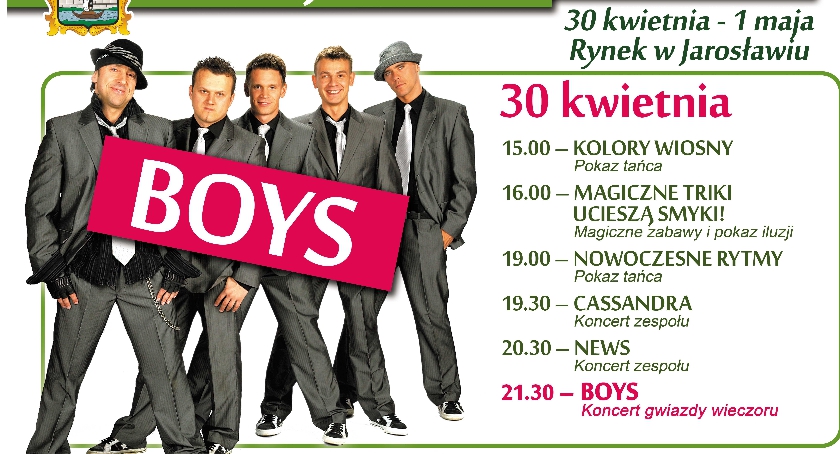 Boys zagra podczas Majówki