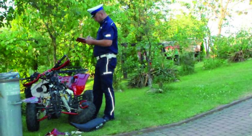 Zderzenie quada z fordem w Tuligłowach
