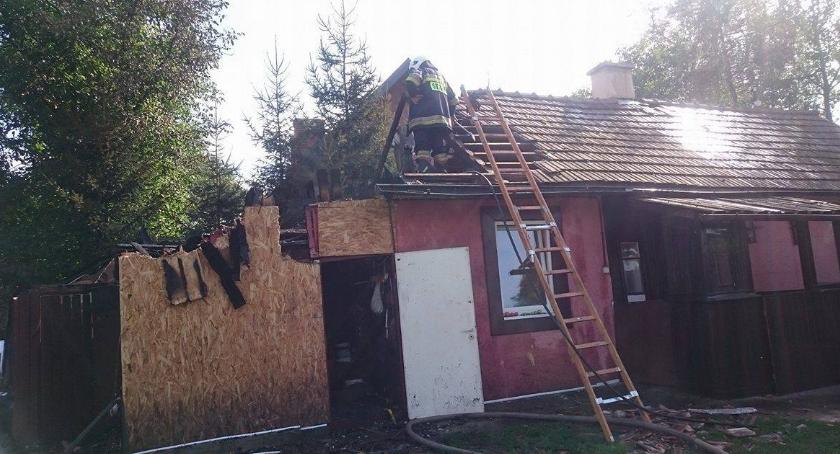Pożar domu w Duńkowicach