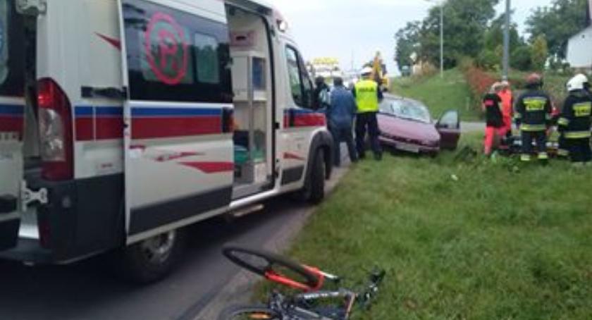 Potrącenie 12-letniego rowerzysty w Pawłosiowie