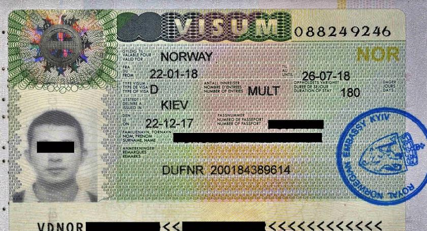 Podrobiona wiza norweska