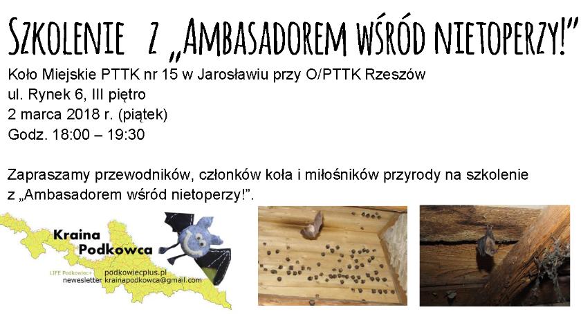 Szkolenie z „Ambasadorem wśród nietoperzy”