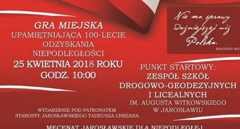 Gra miejska upamiętniająca 100 rocznicę odzyskania niepodległości
