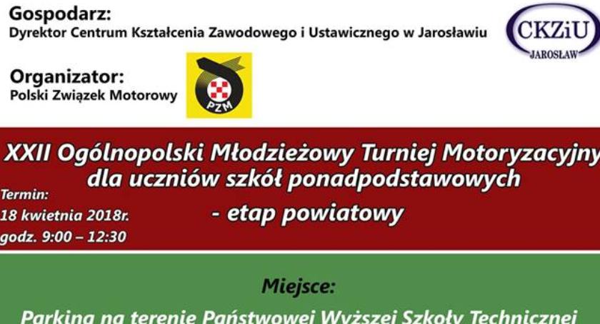 XXII Ogólnopolski Młodzieżowy Turniej Motoryzacyjny dla uczniów szkół ponadpodstawowych