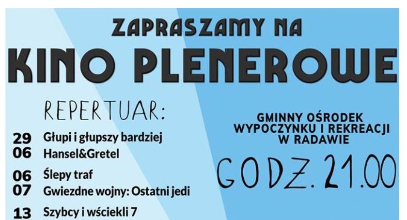 Kino plenerowe w Radawie