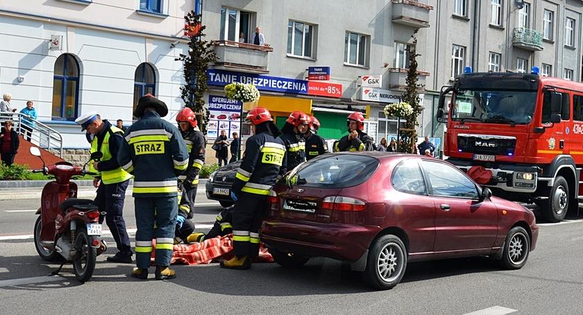 Wypadek na ul. Jana Pawła II