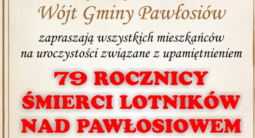 79 Rocznica śmierci lotników nad Pawłosiowem 