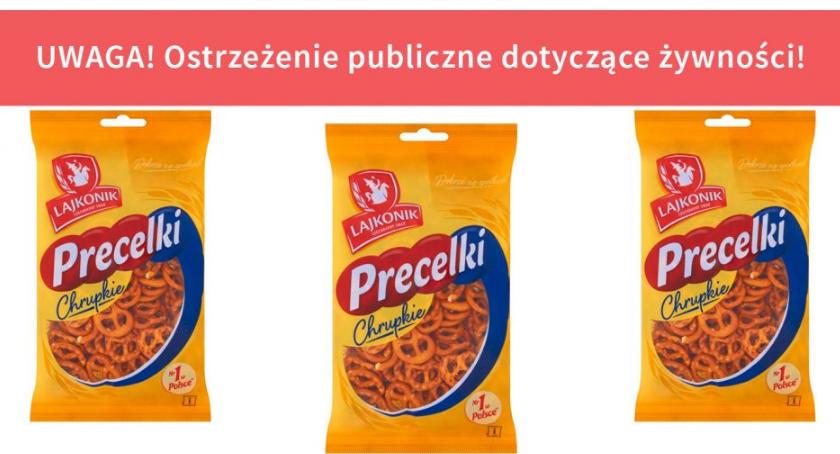 Sprawdź numer partii tych precelków. Może być w nich metal 