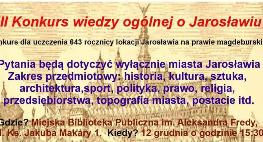 III Konkurs wiedzy ogólnej o Jarosławiu