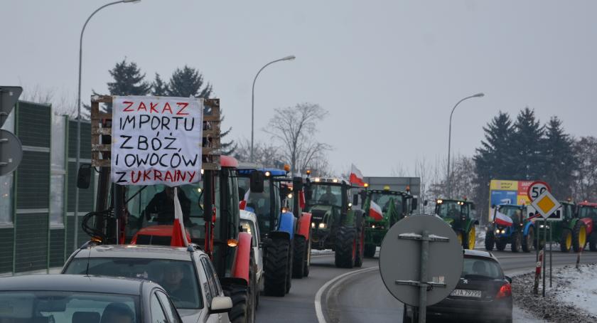 Protest rolników. Ciągniki przejechały przez Jarosław