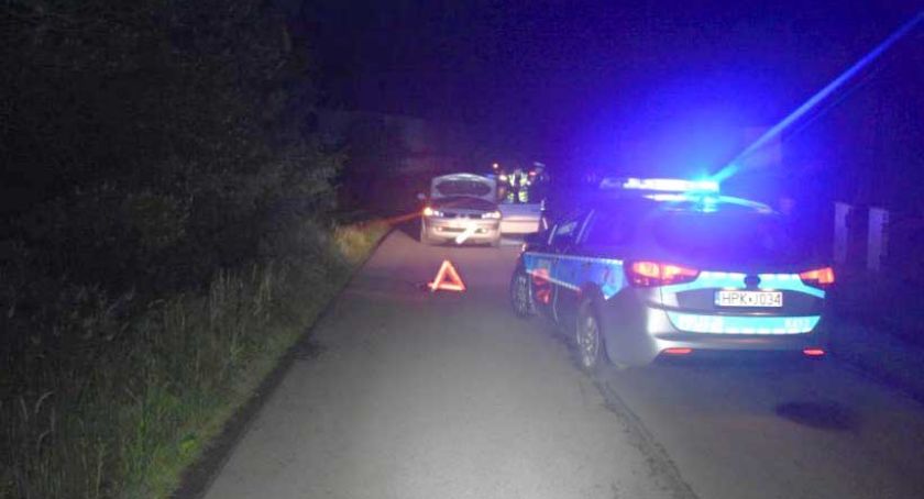 Najechała na leżącego na jezdni człowieka 