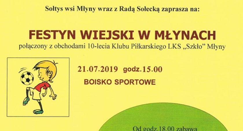 Festyn Wiejski i 10-lecie LKS Szkło Młyny