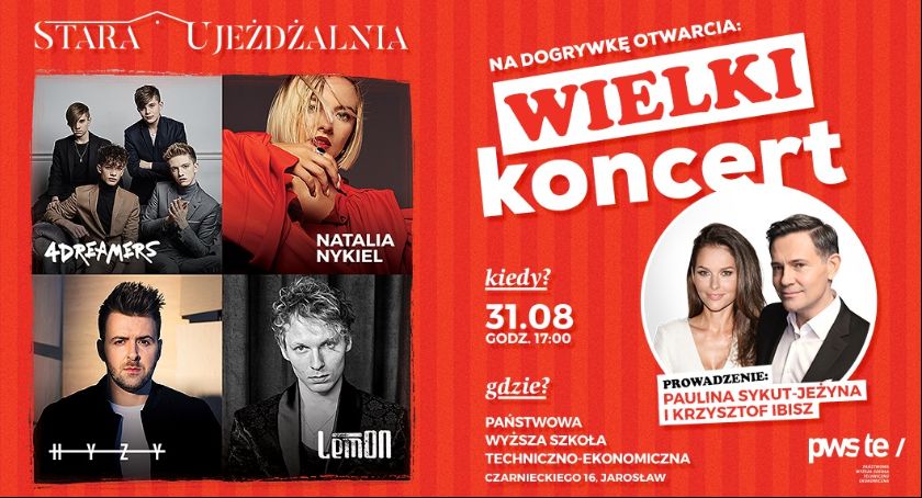 Wielki koncert na dogrywkę otwarcia Starej Ujeżdżalni