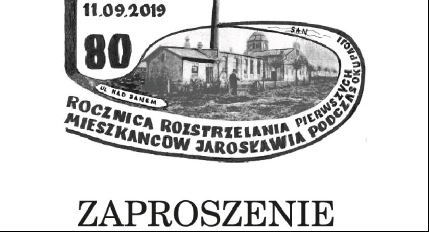 Uroczystości upamiętniające 80. rocznicę rozstrzelania pierwszych mieszkańców Jarosławia podczas II wojny światowej