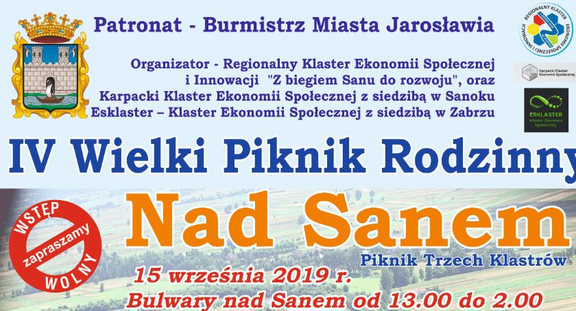 IV Wielki Piknik Rodzinny NAD SANEM już w niedzielę 15 września 