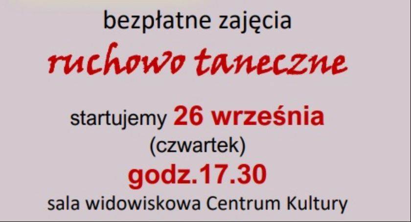 Bezpłatne Zajęcia Ruchowo Taneczne