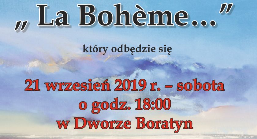La Boheme... spotkanie ze sztuką w Dworze w Boratynie 