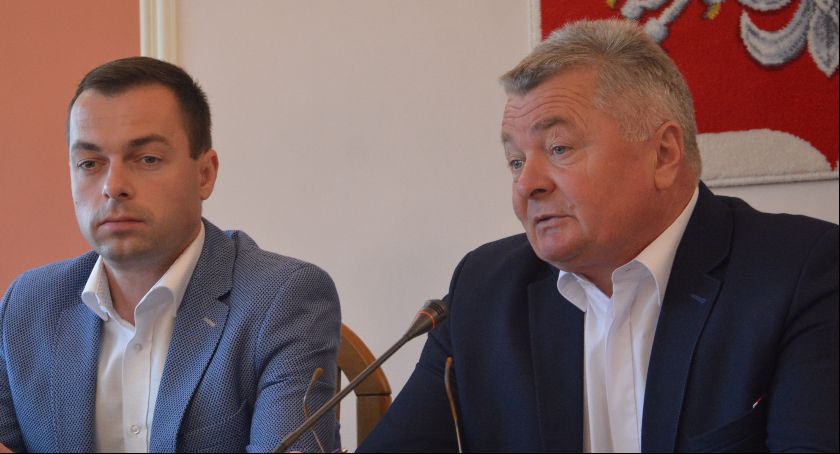 Konferencja prasowa wójta Mariana Jerzego Ryznara