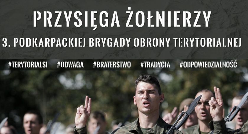 Przysięga Żołnierzy 3. Podkarpackiej Brygady Obrony Terytorialnej.