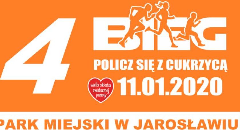 Bieg POLICZ SIĘ Z CUKRZYCĄ w jarosławskim parku dzień przed WOŚP